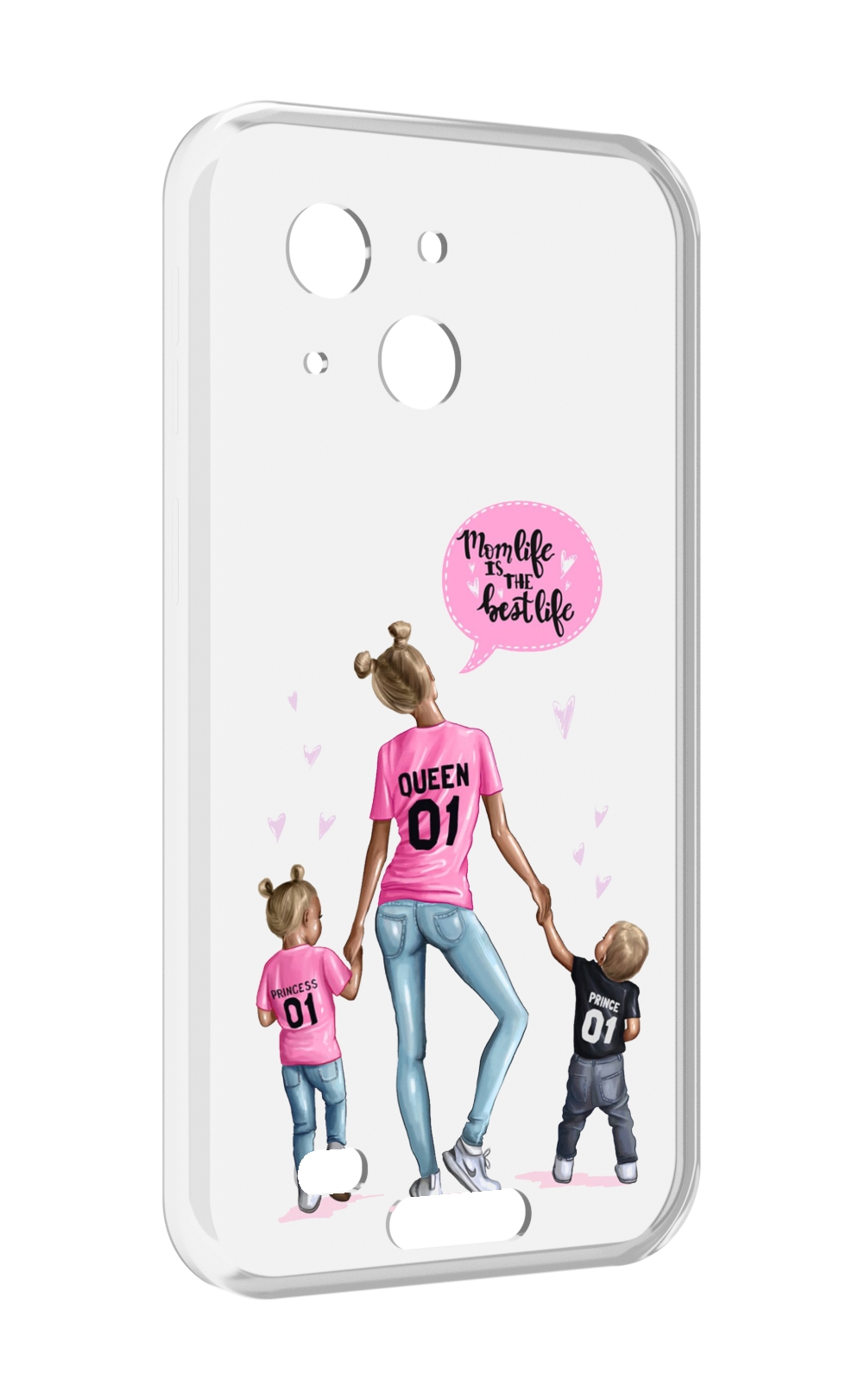 

Чехол MyPads Мама-королева женский для Oukitel WP20 / WP20 Pro, Прозрачный, Tocco