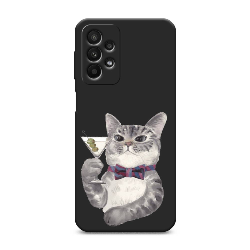 

Матовый силиконовый чехол "Кот джентльмен" на Samsung Galaxy A23, Кот джентльмен