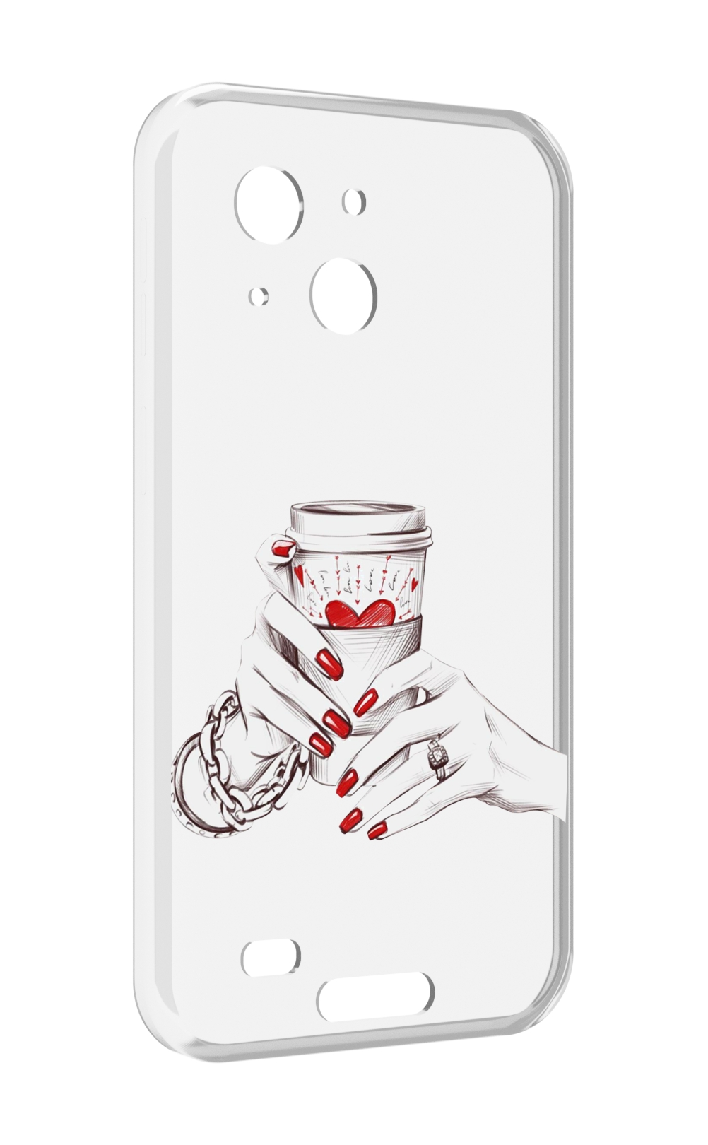 

Чехол MyPads Любовный-стакан для Oukitel WP20 / WP20 Pro, Прозрачный, Tocco