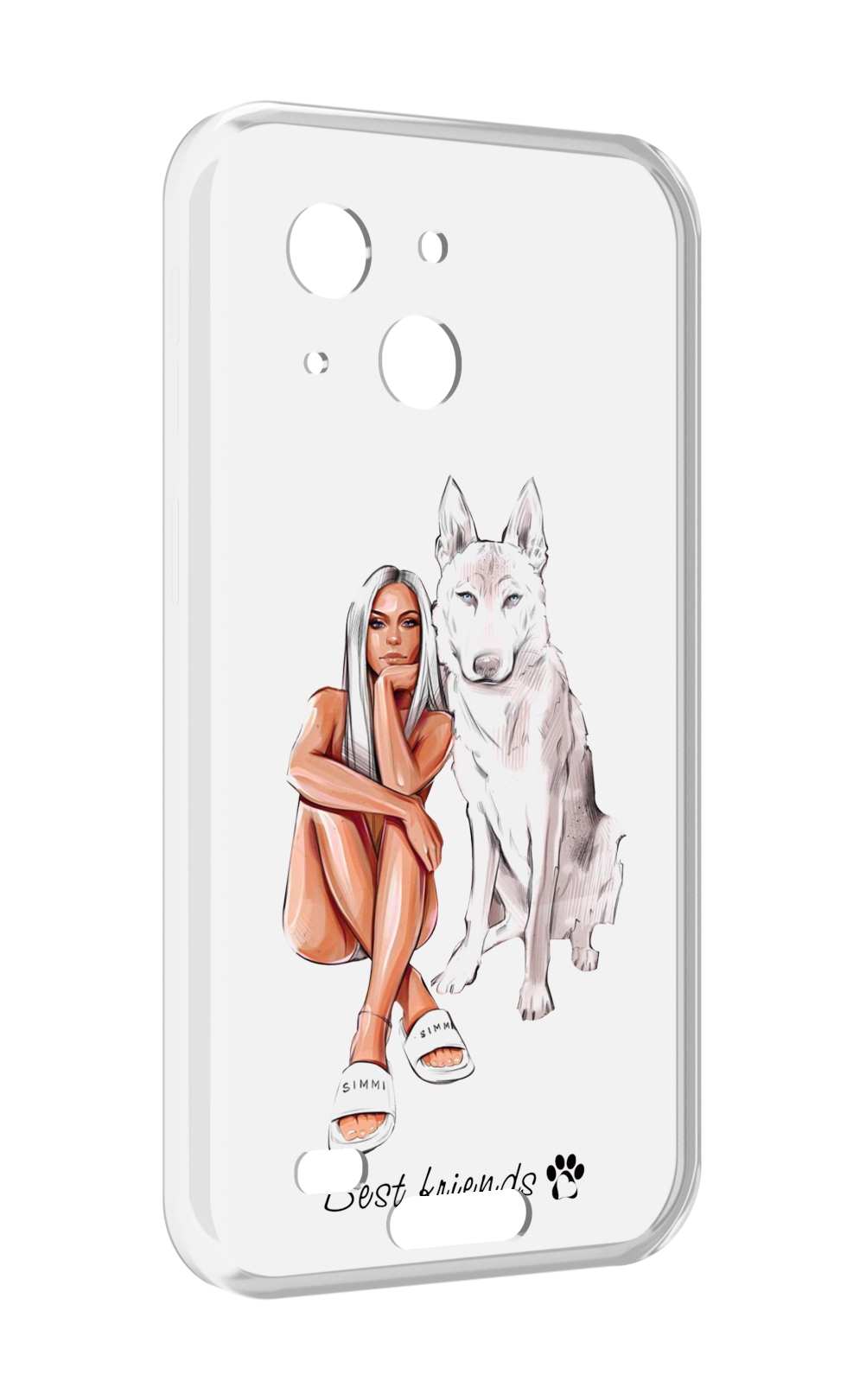 

Чехол MyPads Лучшие-друзья для Oukitel WP20 / WP20 Pro, Прозрачный, Tocco