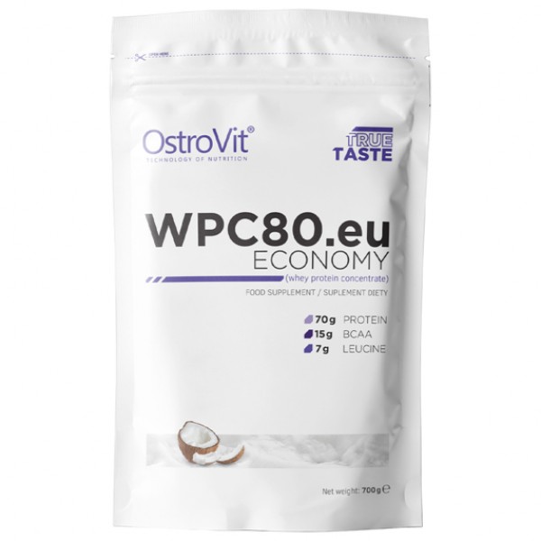 

OstroVit Сывороточный протеин WPC80.eu Economy - 700 грамм, WPC80.eu