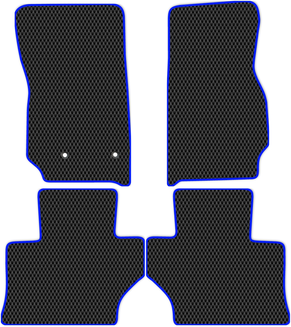 

Коврики автомобильные в салон ЭВА для Jeep Wrangler 3 2006 - 2018, черные, синий кант, 2804-S4Y-H