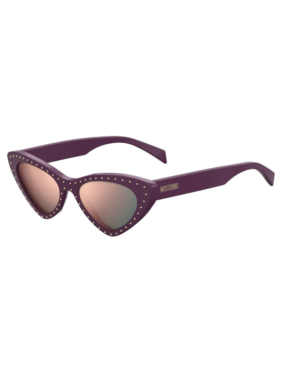 Солнцезащитные очки женские MOSCHINO MOS006/S серые/розовые