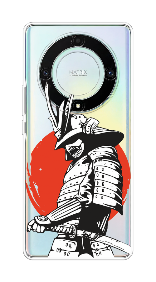 

Чехол на Honor X9A "Самурай с катаной", Черный;красный;белый, 6120850-1