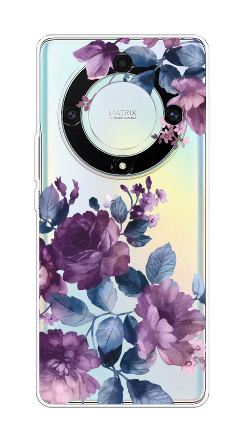 

Чехол на Honor X9A "Purple Blossoms", Синий;фиолетовый, 6120850-1