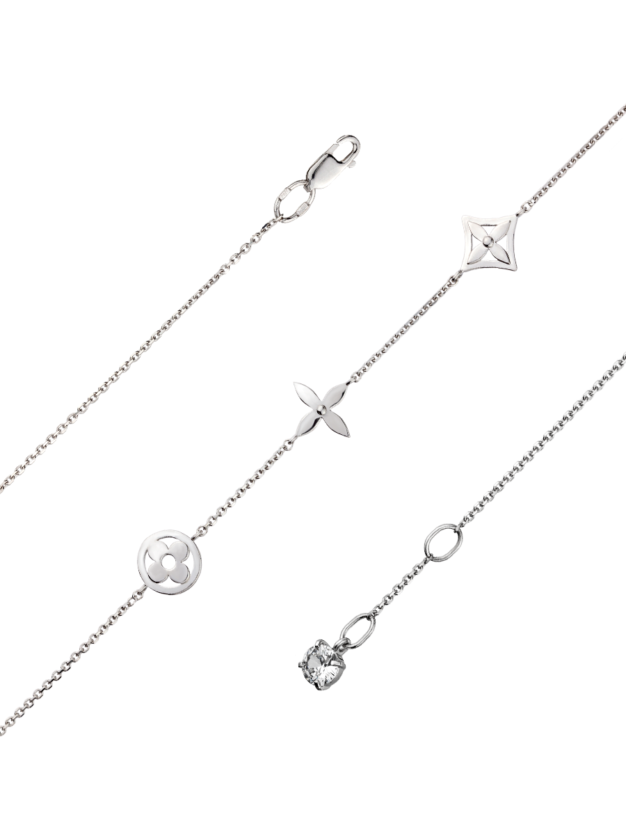 Браслет из серебра с фианитом р. 17 UVILERS ZS97934