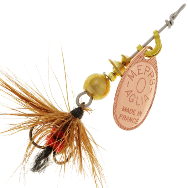 

Блесна Mepps Mouche Red 0 C, Розовый;золотистый;коричневый, Mepps Mouche Red 0 C