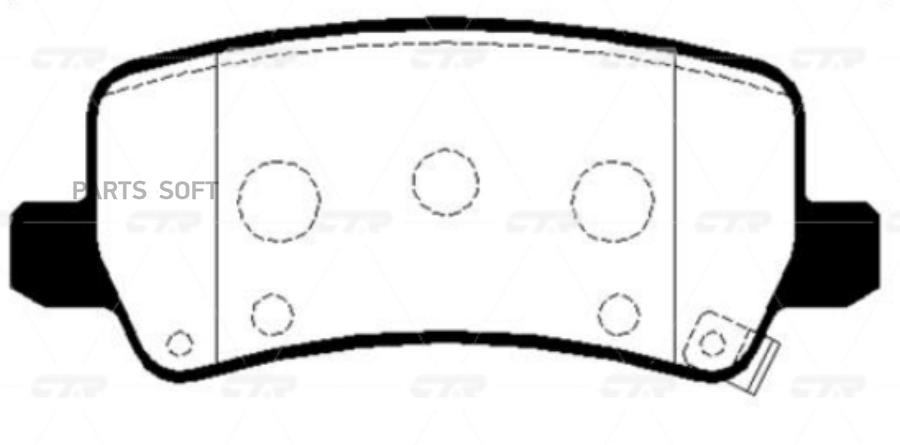 

Тормозные колодки Ctr GK0502, GK0502