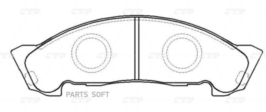 

Тормозные колодки Ctr GK0424, GK0424