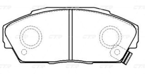 

Тормозные колодки Ctr GK0326, GK0326