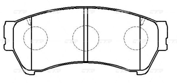 

Тормозные колодки Ctr GK0214, GK0214