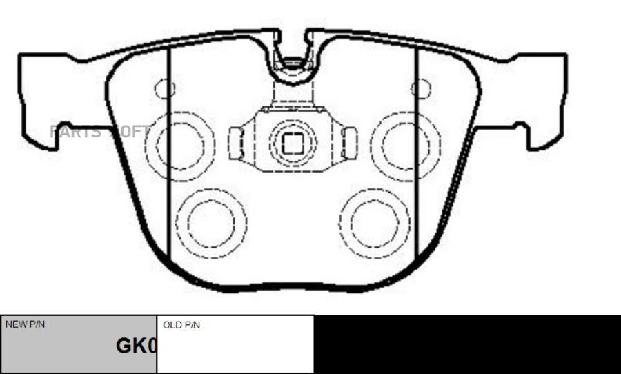 

Тормозные колодки Ctr GK0023, GK0023