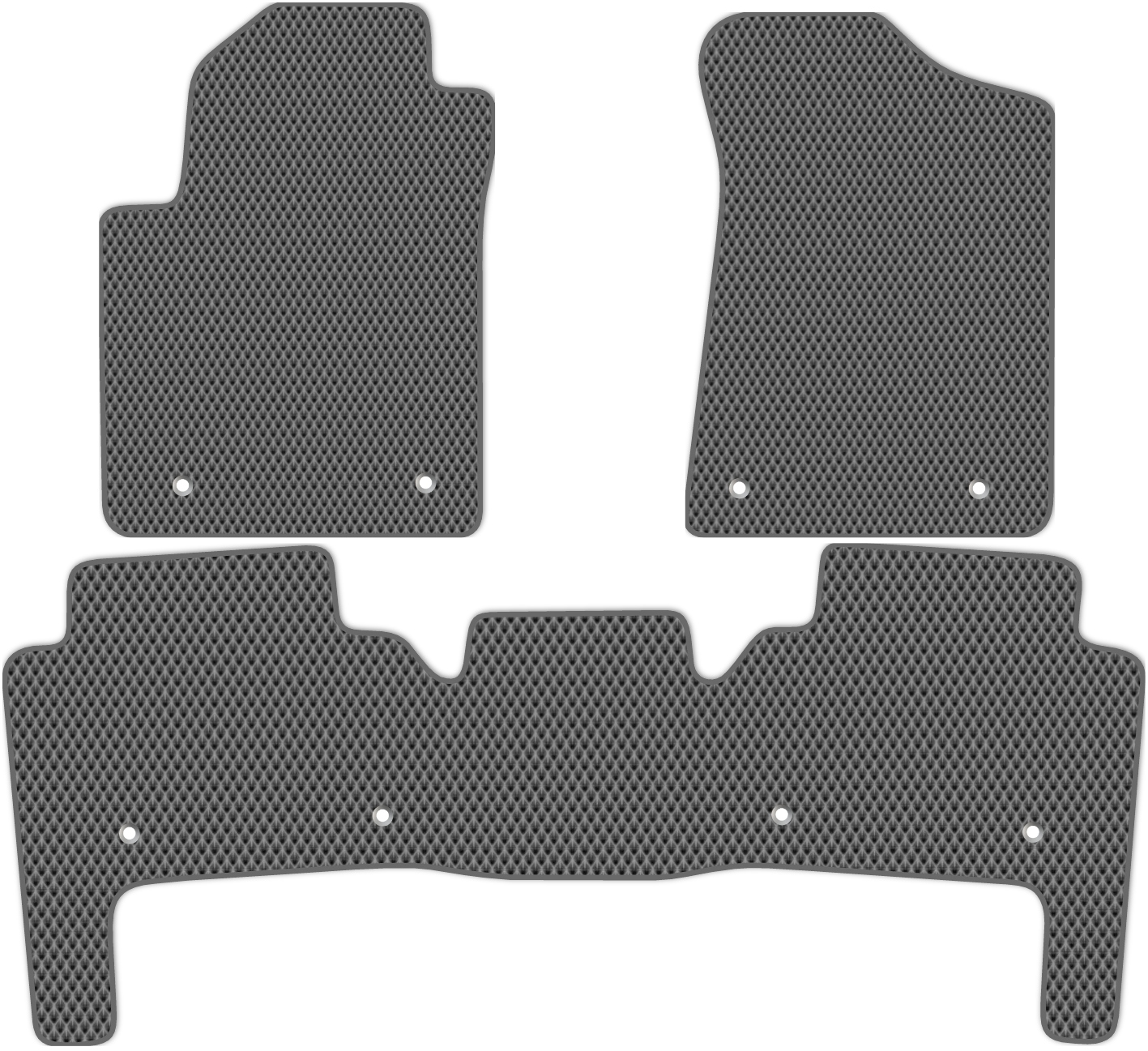 

Коврики ЭВА в салон для Infiniti QX56 (Z62) 2010 - 2013, 3 шт. серый, темно-серый кант, 2508-W3Y-H