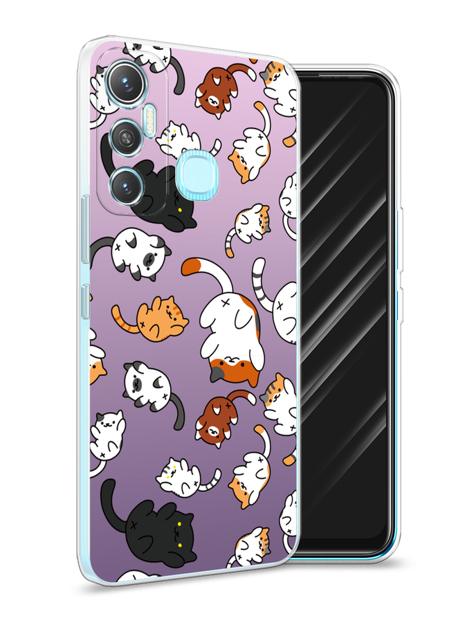 

Чехол Awog на Infinix HOT 11 64 GB "Котопад", Разноцветный, 3100750-7