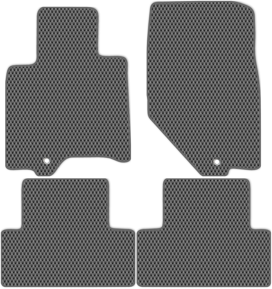 

Коврики ЭВА в салон для Infiniti EX35 2007 - 2013, 4 шт. серый, темно-серый кант, 2507-S4Y-H