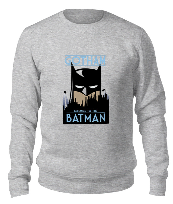 

Свитшот унисекс Printio Бэтмен (batman) серый XS, Бэтмен (batman)