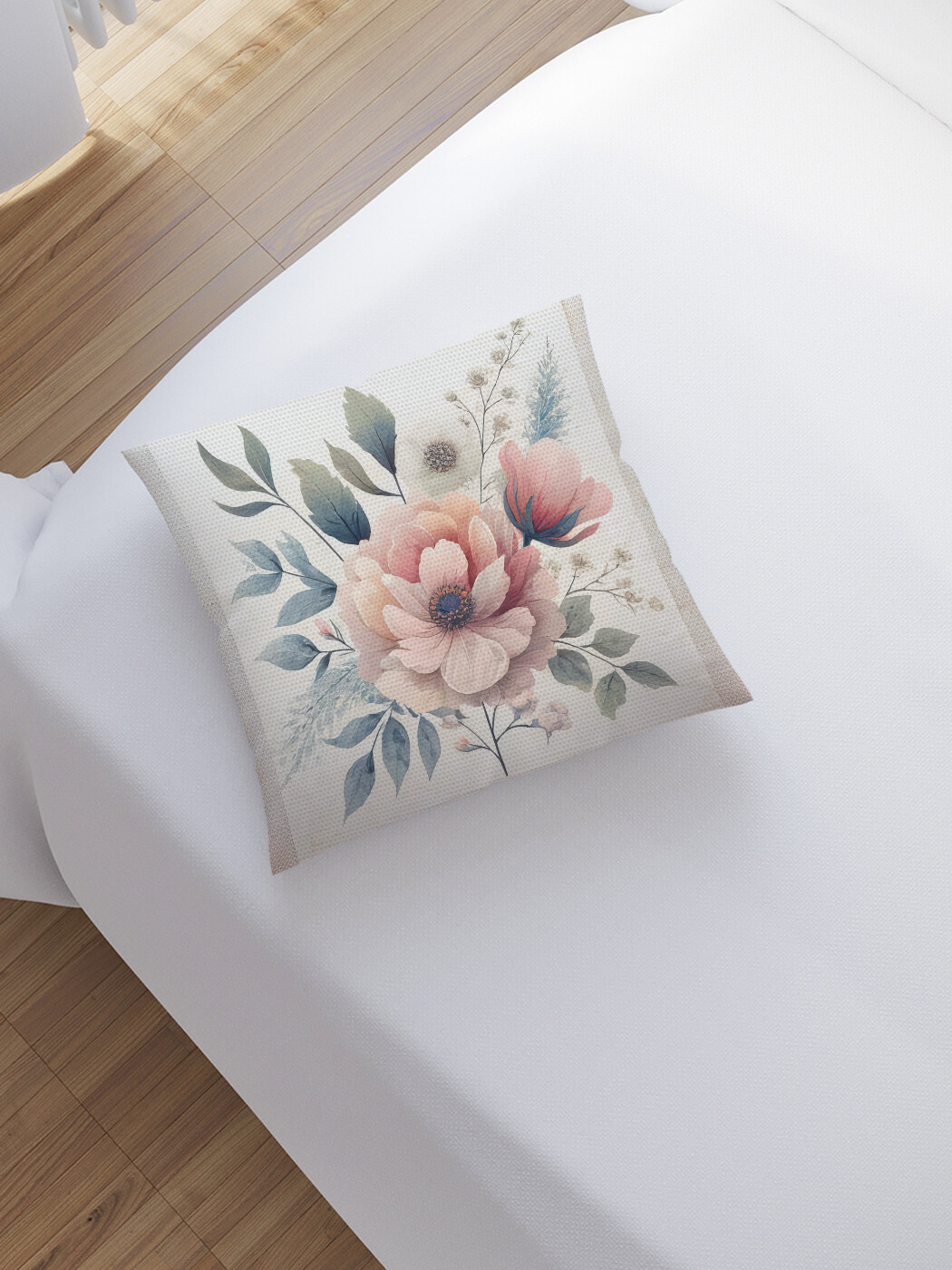 

Наволочка декоративная JoyArty Нежные бутоны 45х45, sl_sd2836, Бежевый