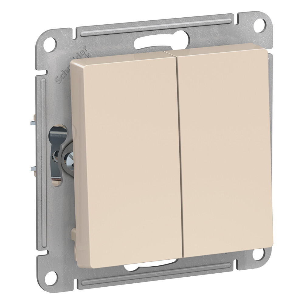 

Выключатель Systeme Electric AtlasDesign ATN000251.2, 2шт, Бежевый