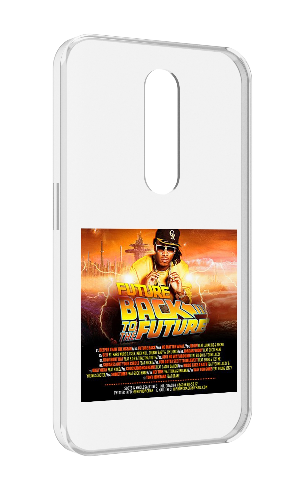 

Чехол MyPads Future - Back To The Future для Motorola Moto X Force (XT1585 / XT1581), Прозрачный, Tocco