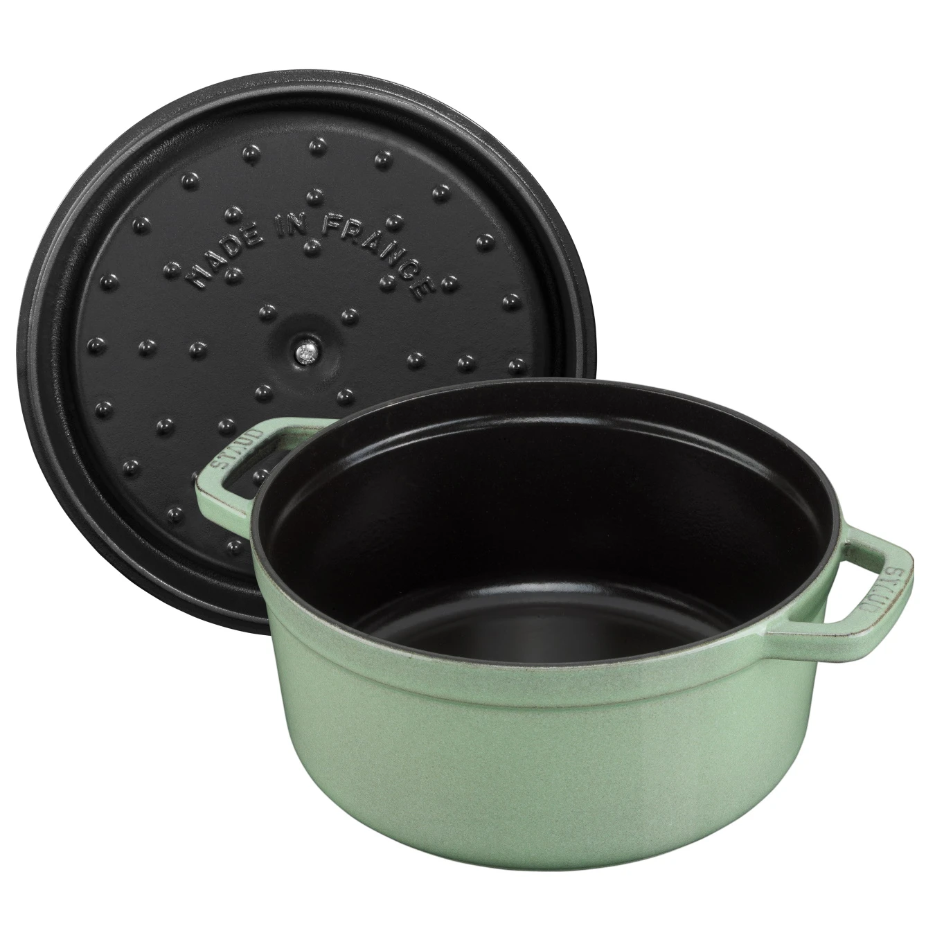

Кокот круглый STAUB 26 см 5,2 л шалфей, Зеленый, STAUB LA COCOTTE