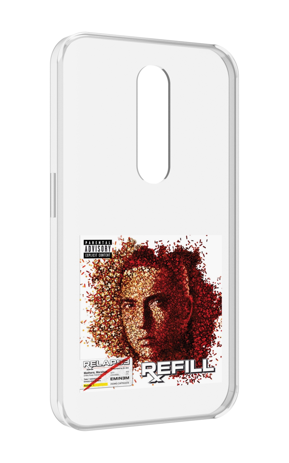 

Чехол MyPads Eminem RELAPSE, REFILL для Motorola Moto X Force (XT1585 / XT1581), Прозрачный, Tocco