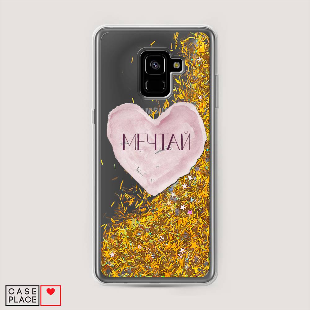 

Чехол Awog на Samsung Galaxy A8 + "Мечтай сердце", Розовый, 25590-1