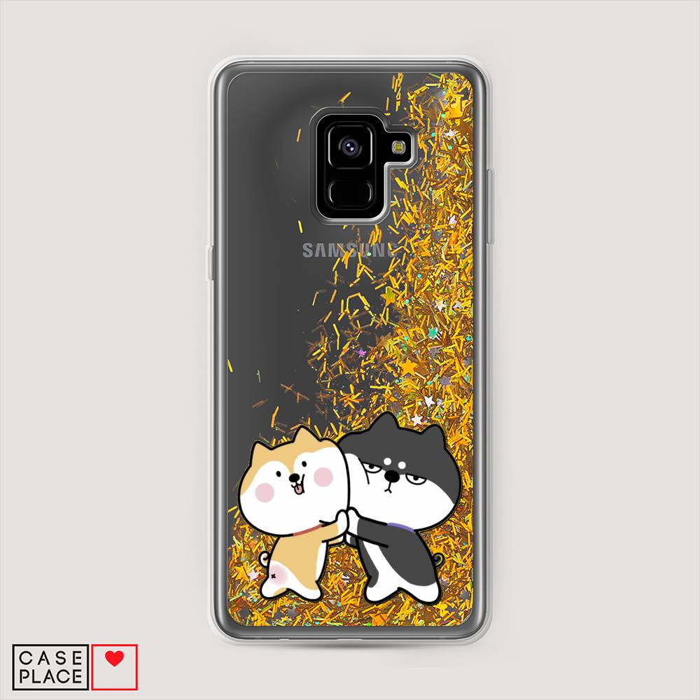 

Чехол Awog на Samsung Galaxy A8 + "Обнимашки акита", Бежевый, 25590-1