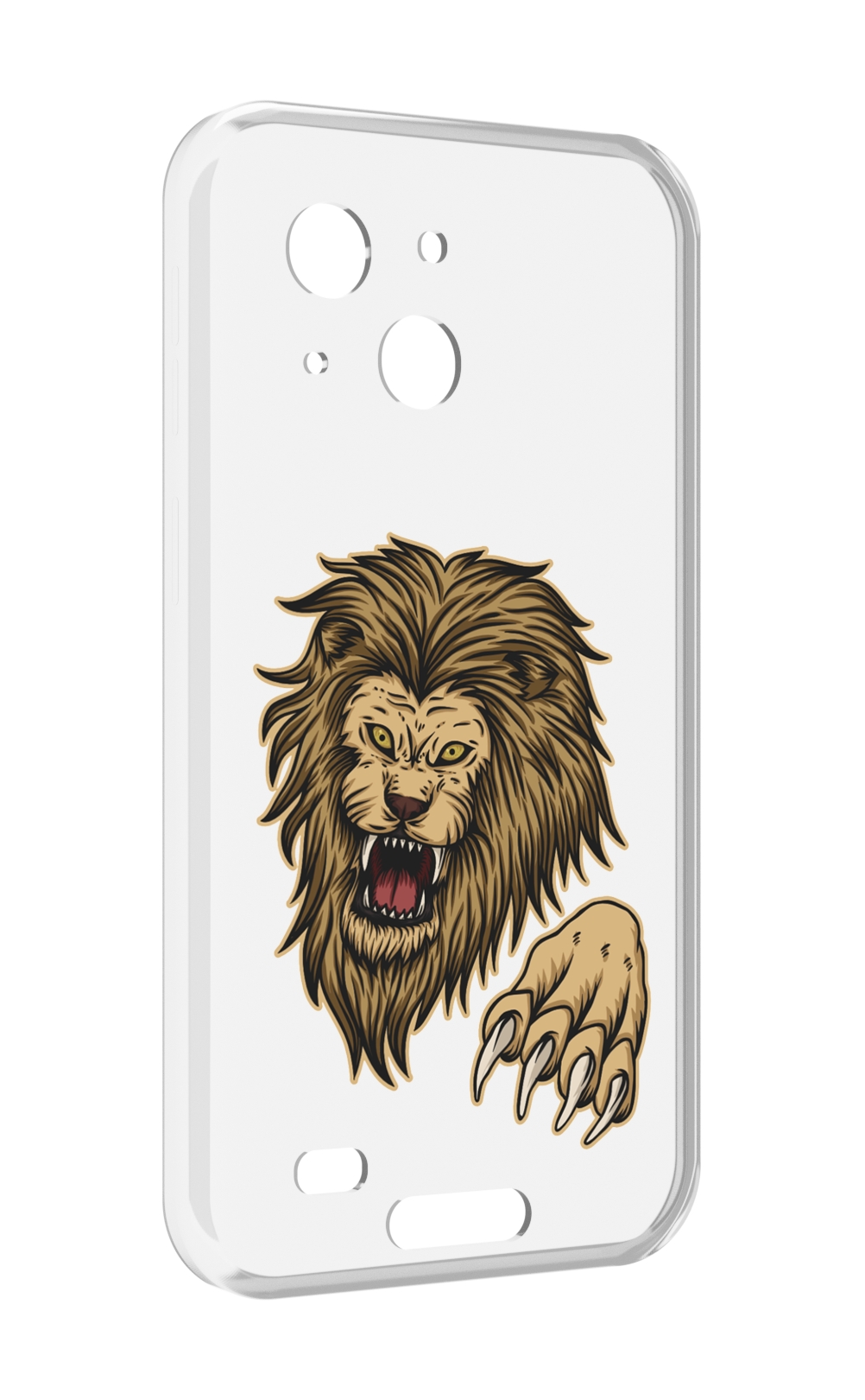 

Чехол MyPads Лев-завоеватель мужской для Oukitel WP20 / WP20 Pro, Прозрачный, Tocco