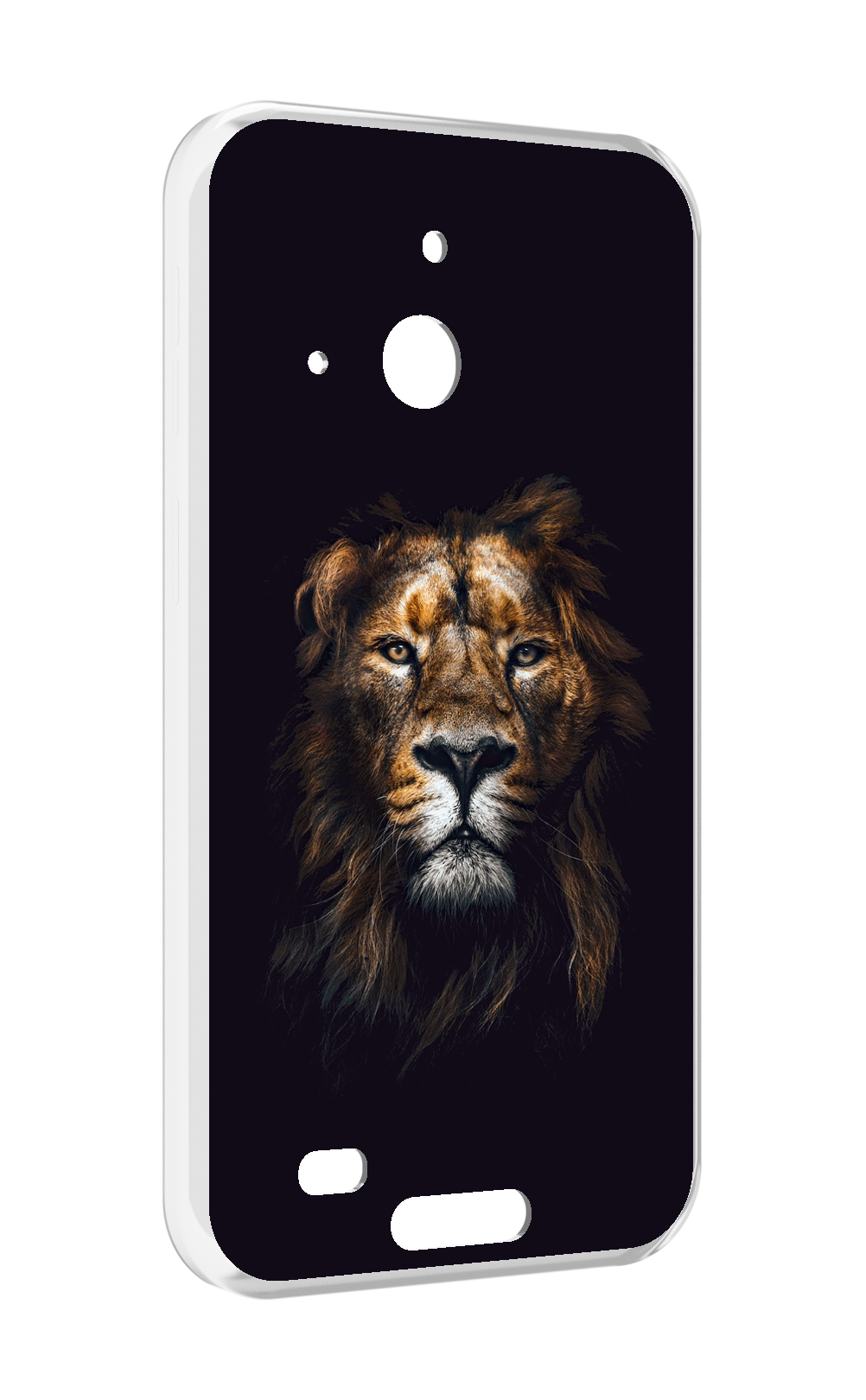 

Чехол MyPads Лев-в-тени мужской для Oukitel WP20 / WP20 Pro, Прозрачный, Tocco