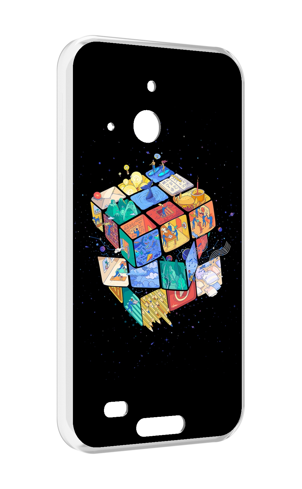 

Чехол MyPads Кубик-Рубика для Oukitel WP20 / WP20 Pro, Прозрачный, Tocco