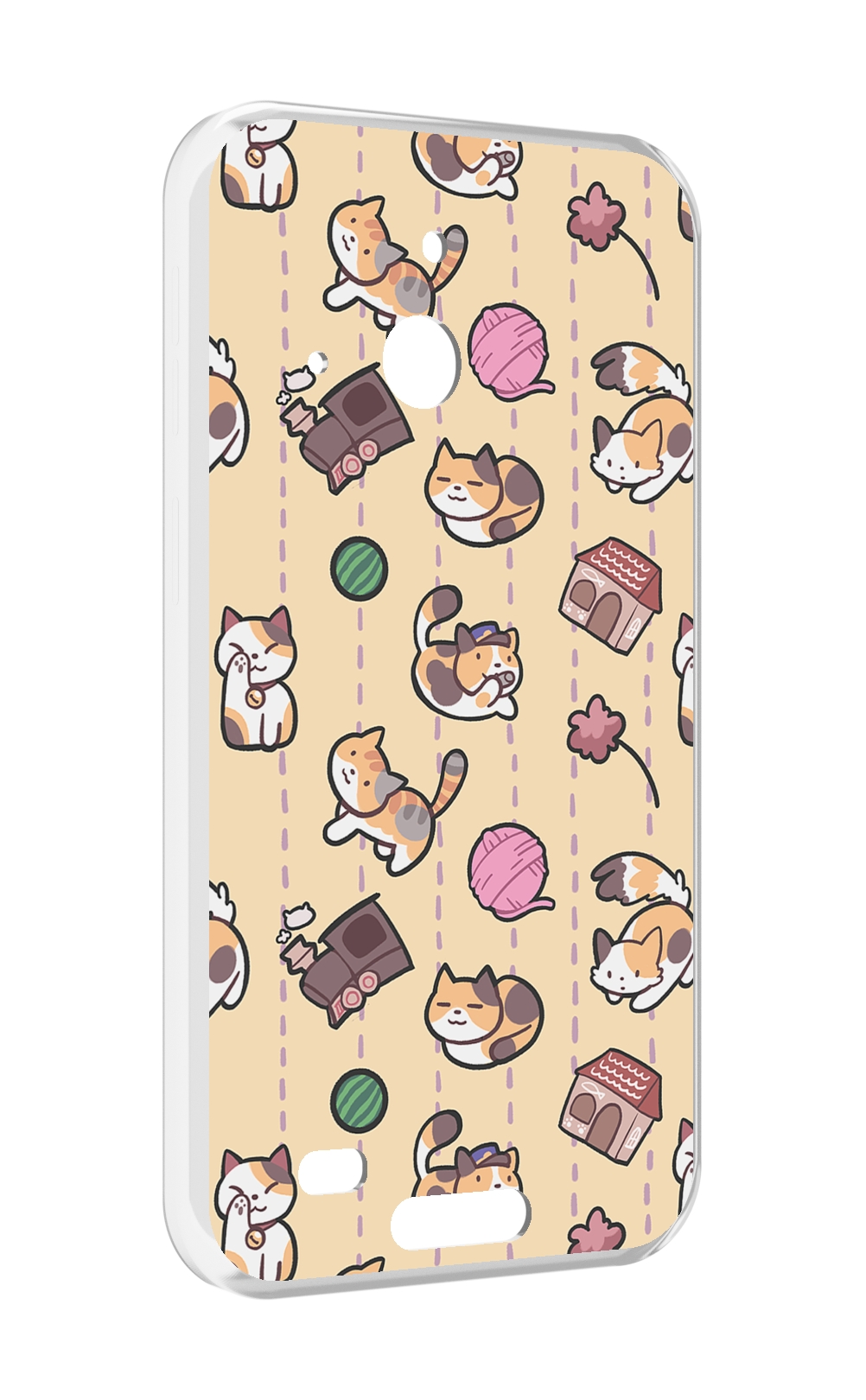 

Чехол MyPads Котики-клубочки для Oukitel WP20 / WP20 Pro, Прозрачный, Tocco