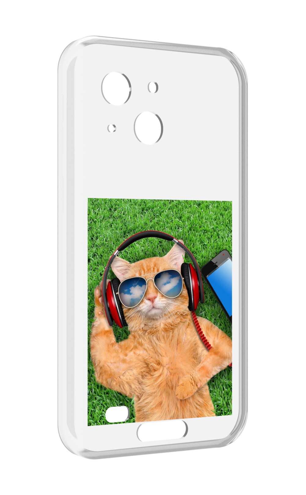 

Чехол MyPads Кот-кайфарик для Oukitel WP20 / WP20 Pro, Прозрачный, Tocco