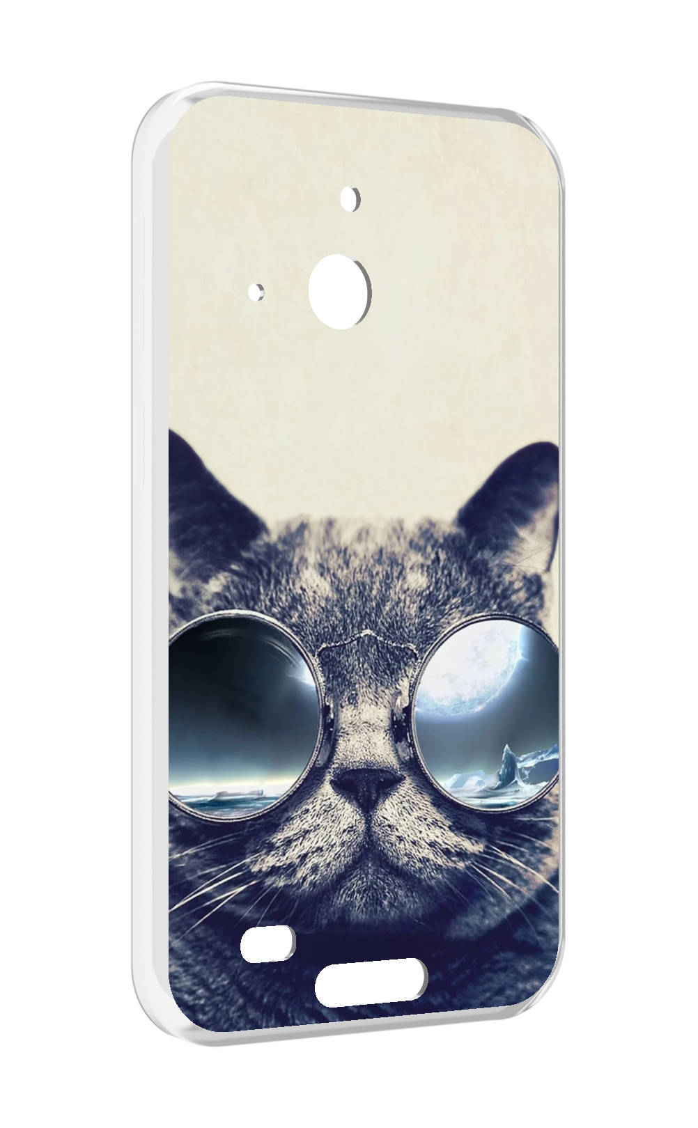 

Чехол MyPads Кот-в-очках-2 для Oukitel WP20 / WP20 Pro, Прозрачный, Tocco