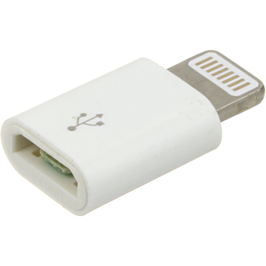 

Переходник microUSB B(G)-Lightning 5 пластик