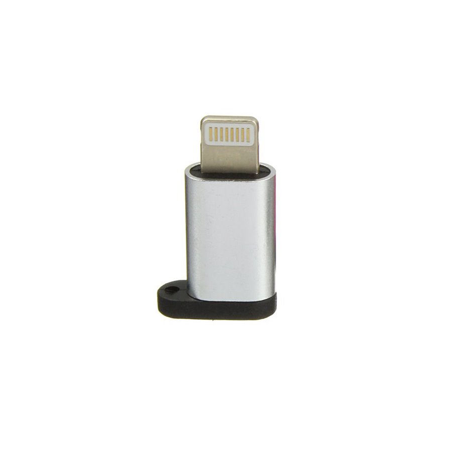 

Переходник microUSB B(G)-Lightning 5 металл