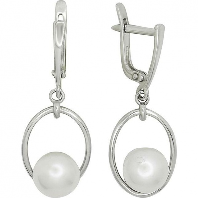 

Серьги из серебра с жемчугом ПРИВОЛЖСКИЙ ЮВЕЛИР 381805-ZM07, 381805-ZM07