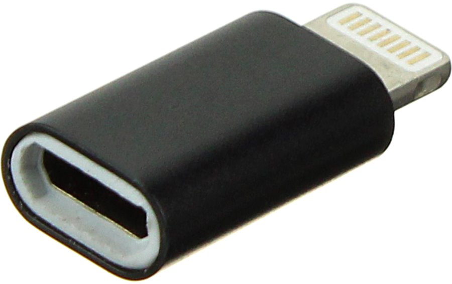 

Переходник microUSB B(G)-Lightning 5 металл