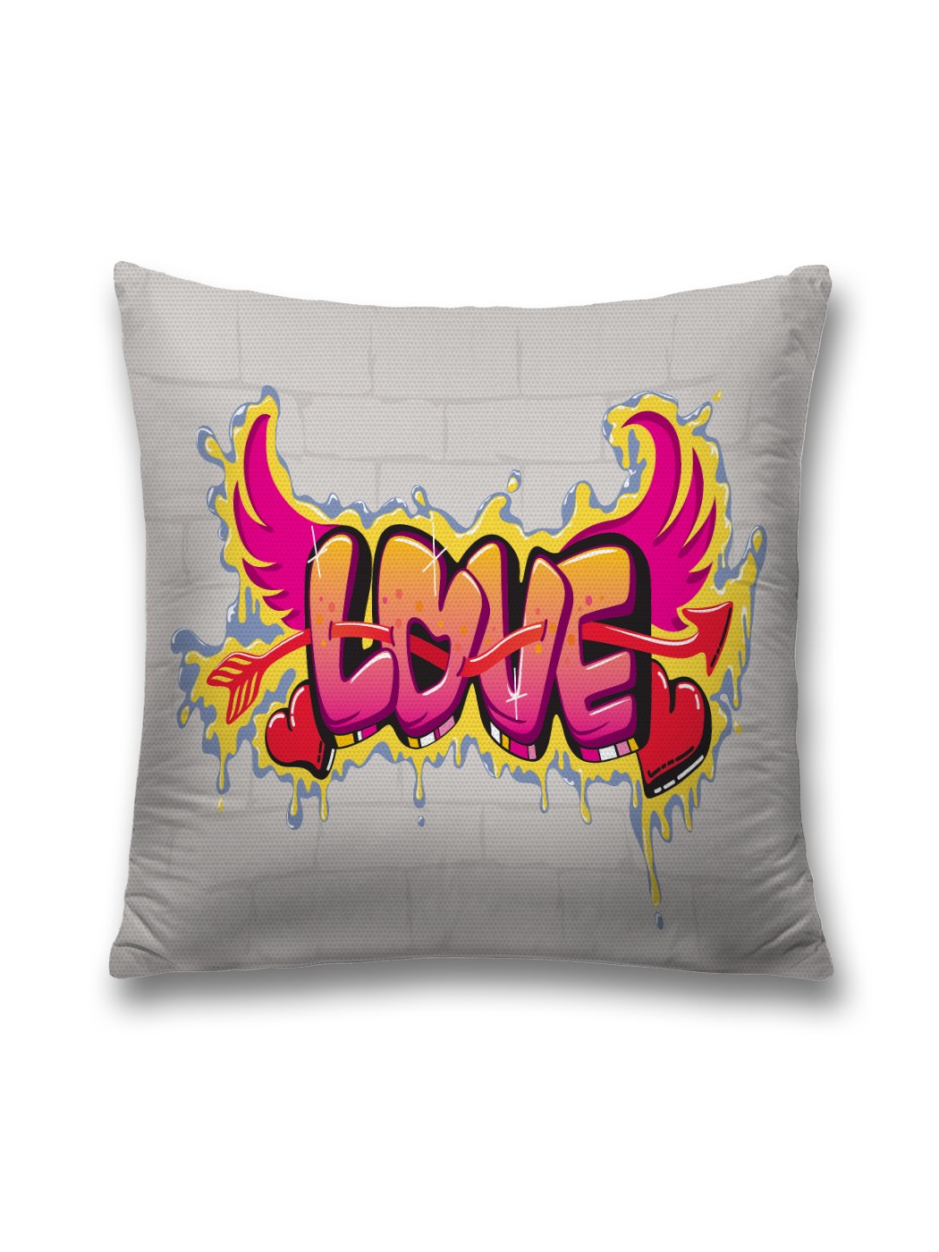 

Наволочка JoyArty декоративная "Любовь на улицах" на молнии, 45x45 см