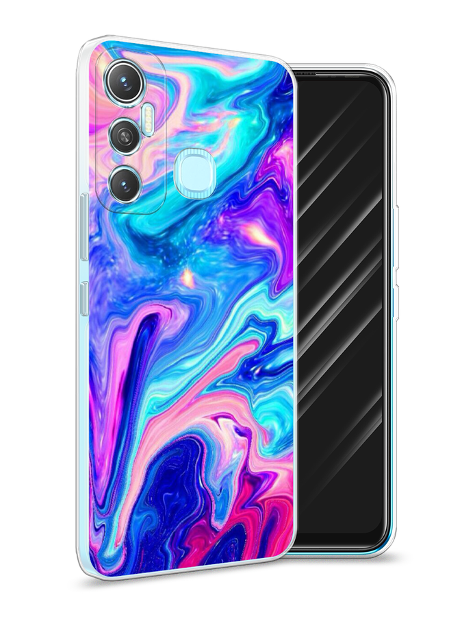 

Чехол Awog на Infinix HOT 11 64 GB "Потеки краски", Разноцветный, 3100750-10