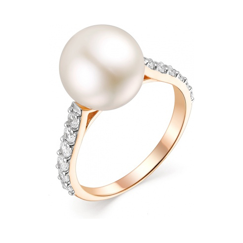 

Кольцо из красного золота с жемчугом/фианитом р. 18,5 Гранат 3.10.11.0275.00-3021, 3.10.11.0275.00-3021