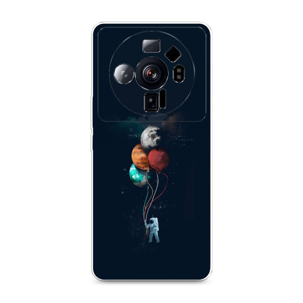 

Чехол на Xiaomi 12S Ultra "Космонавт с шариками", Разноцветный, 314550-4