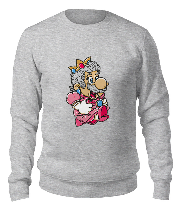 

Свитшот унисекс Printio Mario (princess peach) серый XS, Mario (princess peach)