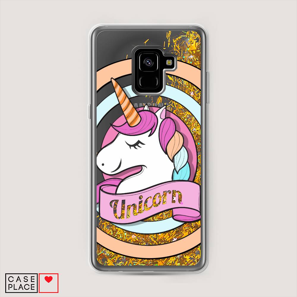 

Чехол Awog на Samsung Galaxy A8 + "Unicorn зефирный", Розовый;белый;голубой, 25590-1