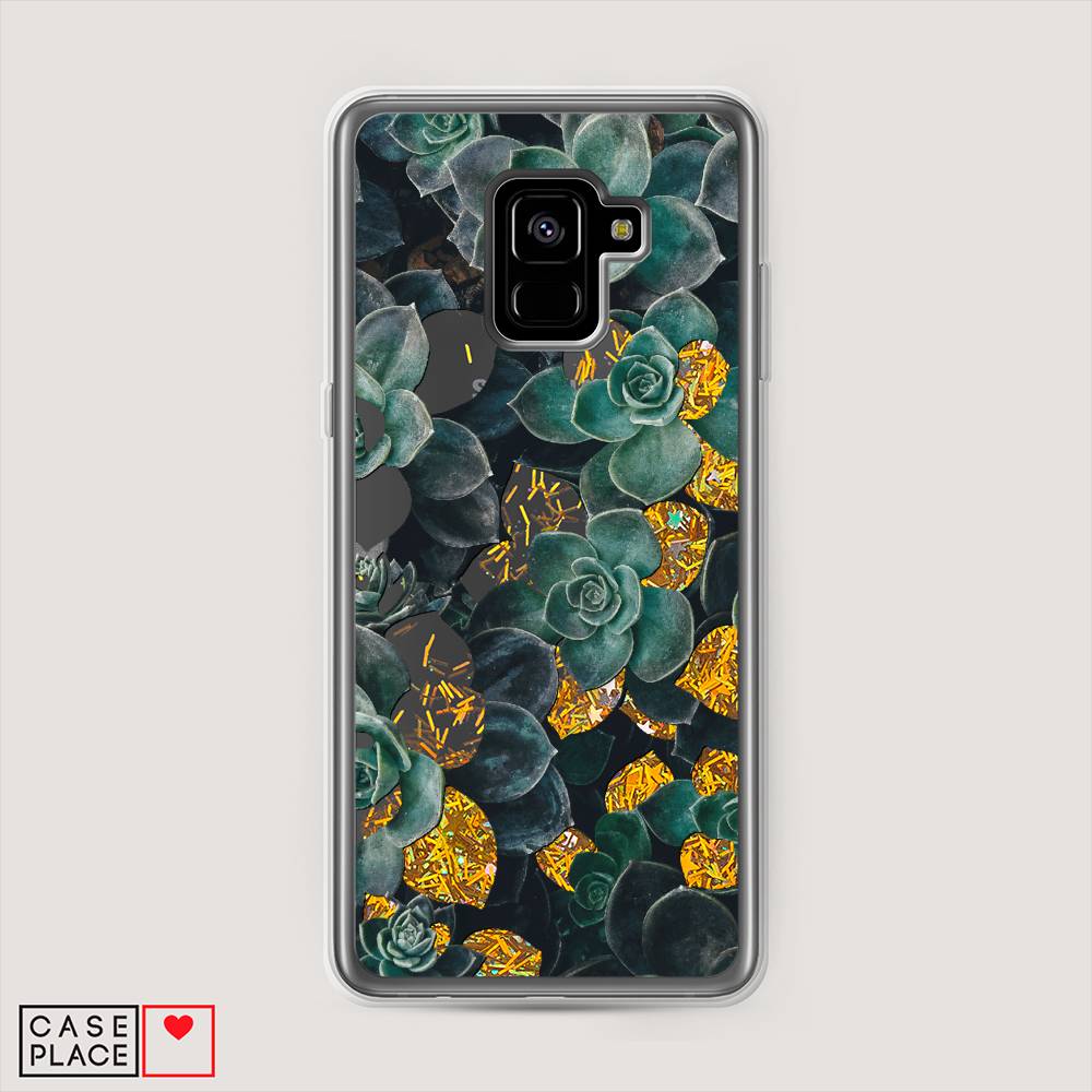 

Чехол Awog на Samsung Galaxy A8 + "Сукуленты цветные", Зеленый, 25590-1