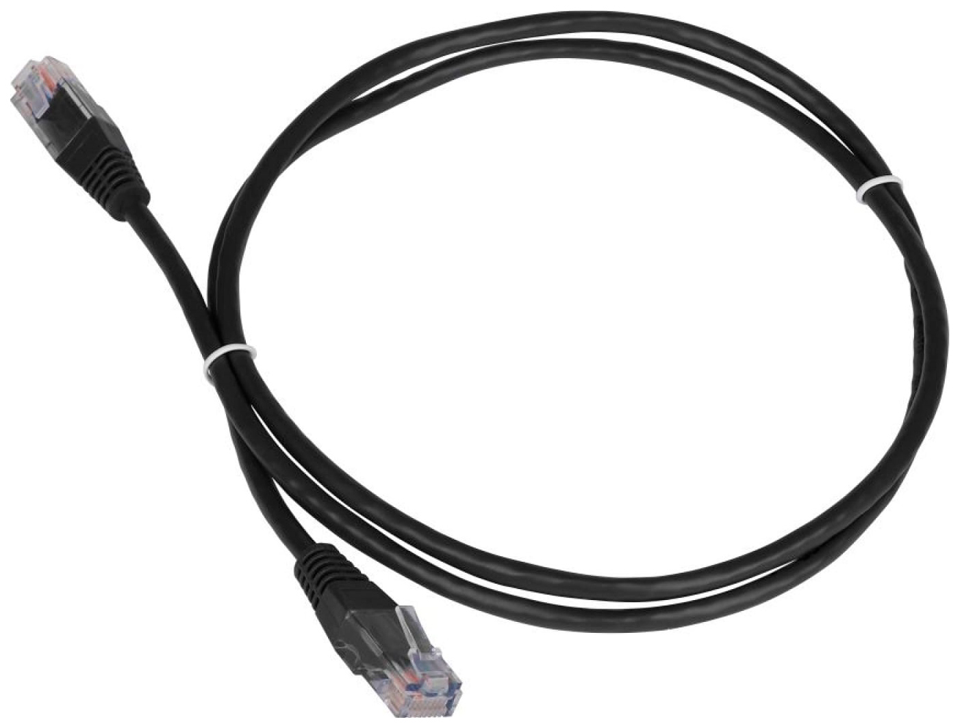 фото Кабель патч-корд lanmaster twt-45-45-15-bk вилка rj-45-вилка rj-45 кат.5е 15м чёрный пвх (