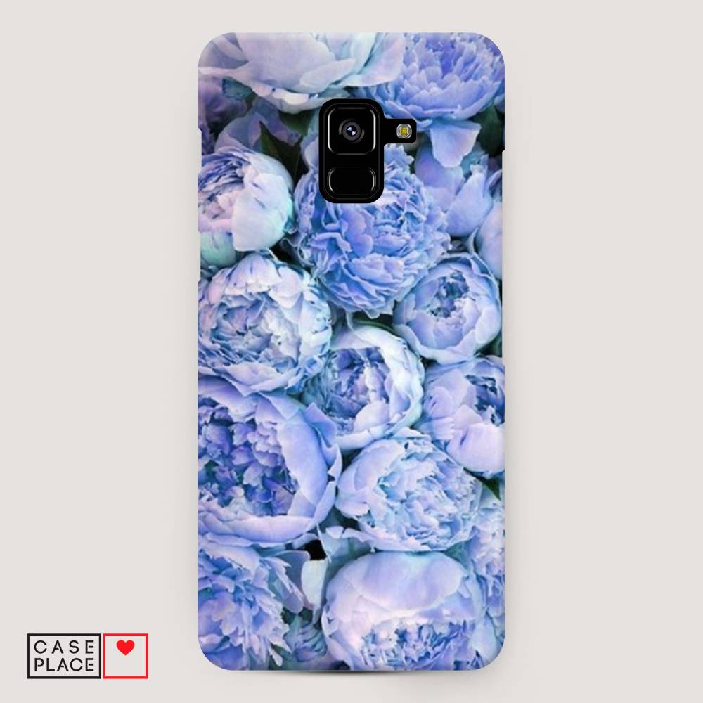 

Чехол Awog "Пионы голубые" для Samsung Galaxy A8 +