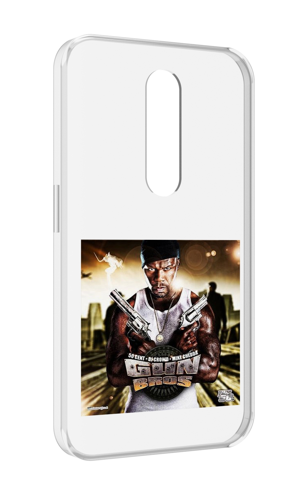 

Чехол MyPads 50 Cent - Gun Bros для Motorola Moto X Force (XT1585 / XT1581), Прозрачный, Tocco