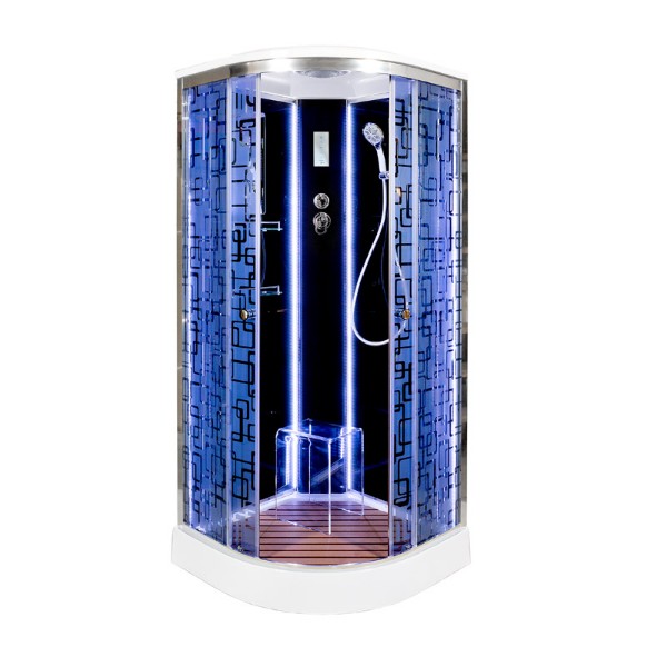 

Душевая кабина Deto BM1510LEDBLACK