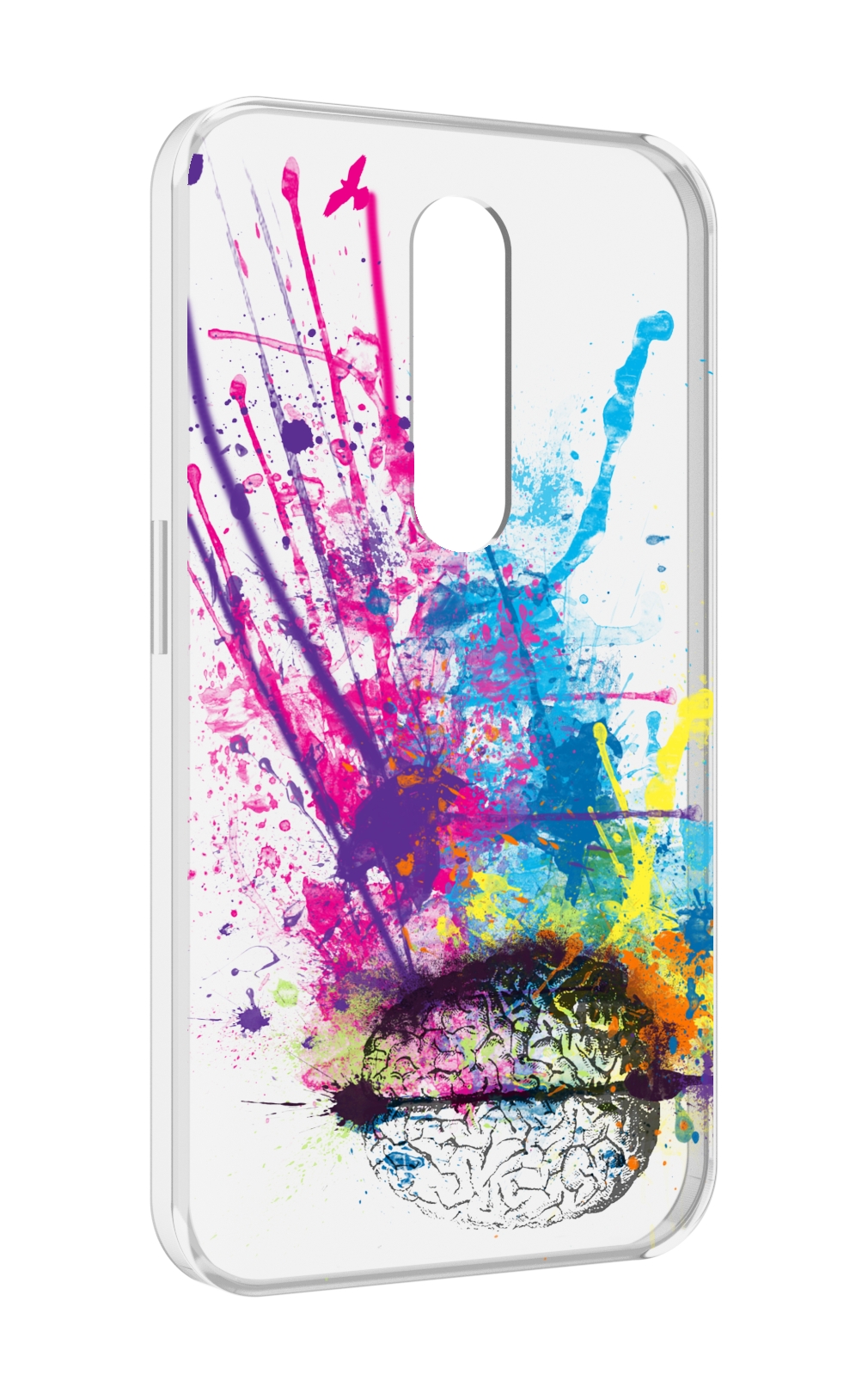 

Чехол MyPads яркий красочный мозг для Motorola Moto X Force (XT1585 / XT1581), Прозрачный, Tocco