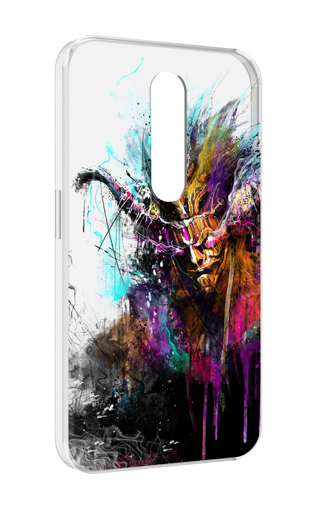 

Чехол MyPads яркий дьявол для Motorola Moto X Force (XT1585 / XT1581), Прозрачный, Tocco